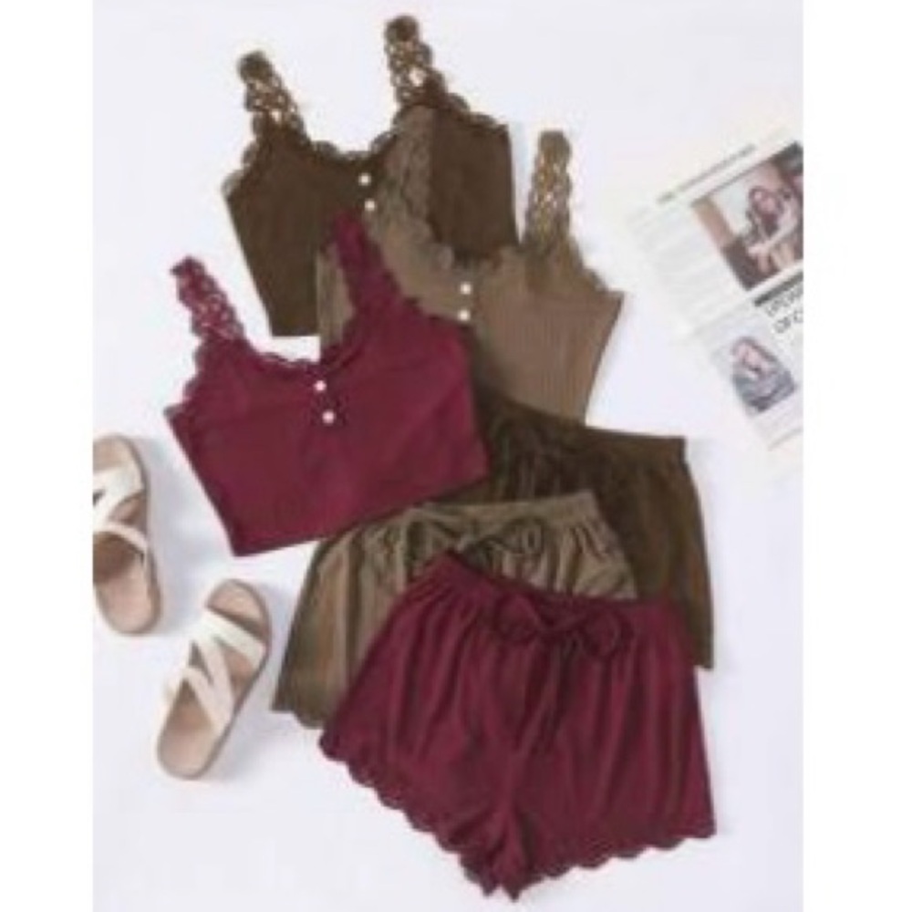 3 Pairs Cami Top & Shorts Pajamas